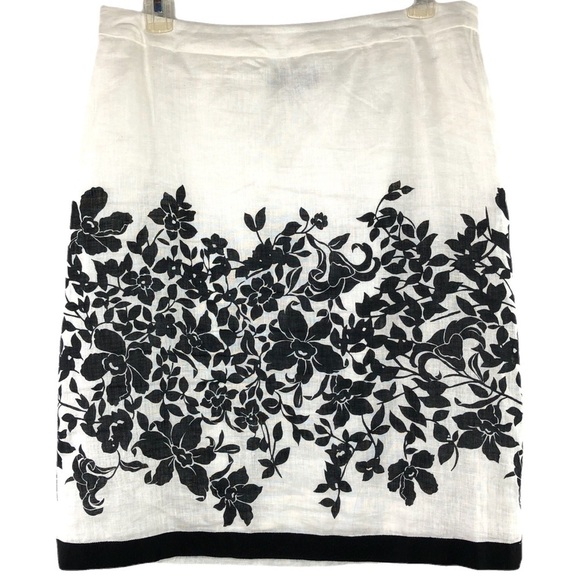 Jones New York linen mini pencil skirt, 8 - Picture 1 of 8